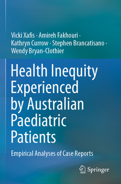 Couverture de l’ouvrage Health Inequity Experienced by Australian Paediatric Patients