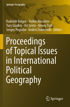 Couverture de l’ouvrage Proceedings of Topical Issues in International Political Geography