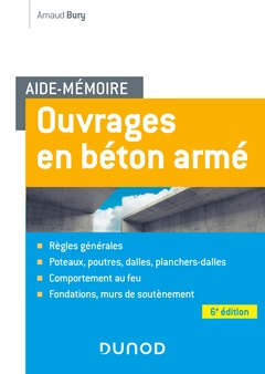 Couverture de l’ouvrage Aide-mémoire - Ouvrages en béton armé - 6e éd.