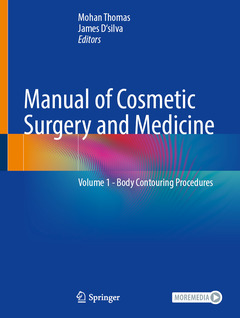 Couverture de l’ouvrage Manual of Cosmetic Surgery and Medicine