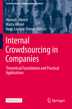 Couverture de l’ouvrage Internal Crowdsourcing in Companies
