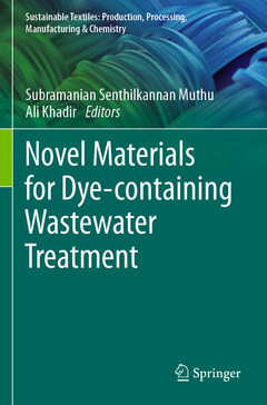 Couverture de l’ouvrage Novel Materials for Dye-containing Wastewater Treatment