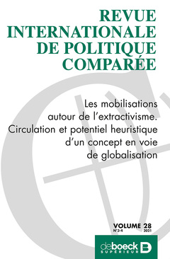 Cover of the book RevRevue internationale de politique comparée 2021/3-4 - Les mobilisations autour de l’extractivisme