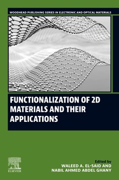 Couverture de l’ouvrage Functionalization of 2D Materials and Their Applications