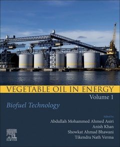 Couverture de l’ouvrage Vegetable Oil in Energy, Volume 1