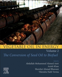 Couverture de l’ouvrage Vegetable Oil in Energy, Volume 2