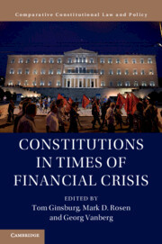 Couverture de l’ouvrage Constitutions in Times of Financial Crisis