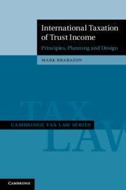 Cover of the book International Taxation of Trust Income