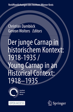 Couverture de l’ouvrage Der junge Carnap in historischem Kontext: 1918–1935 / Young Carnap in an Historical Context: 1918–1935