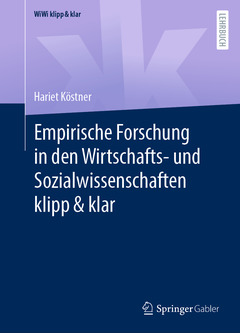Couverture de l’ouvrage Empirische Forschung in den Wirtschafts- und Sozialwissenschaften klipp & klar