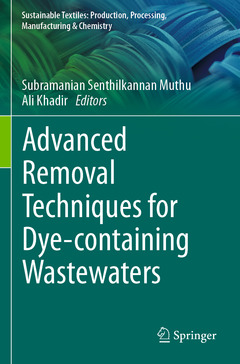 Couverture de l’ouvrage Advanced Removal Techniques for Dye-containing Wastewaters