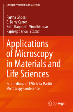 Couverture de l’ouvrage Applications of Microscopy in Materials and Life Sciences
