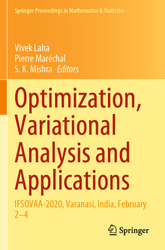 Couverture de l’ouvrage Optimization, Variational Analysis and Applications