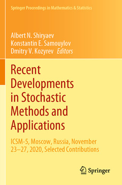 Couverture de l’ouvrage Recent Developments in Stochastic Methods and Applications