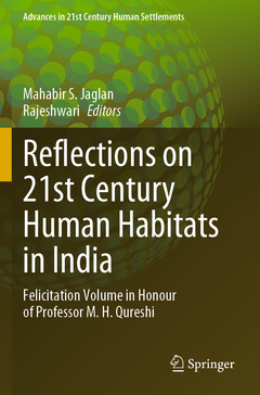 Couverture de l’ouvrage Reflections on 21st Century Human Habitats in India