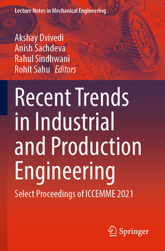 Couverture de l’ouvrage Recent Trends in Industrial and Production Engineering
