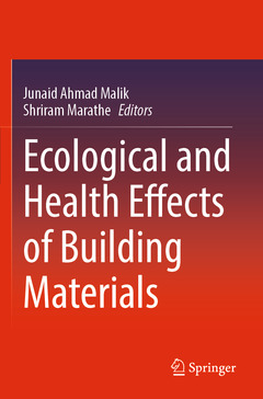 Couverture de l’ouvrage Ecological and Health Effects of Building Materials