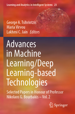 Couverture de l’ouvrage Advances in Machine Learning/Deep Learning-based Technologies