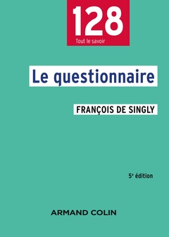 Cover of the book Le questionnaire - 5e éd.