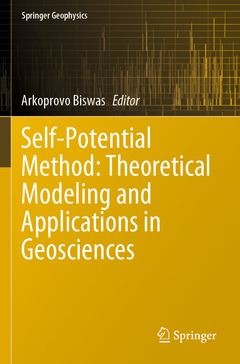 Couverture de l’ouvrage Self-Potential Method: Theoretical Modeling and Applications in Geosciences