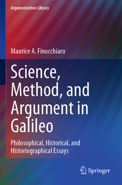 Cover of the book Science, Method, and Argument in Galileo