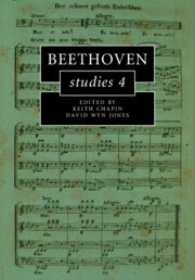 Couverture de l’ouvrage Beethoven Studies 4
