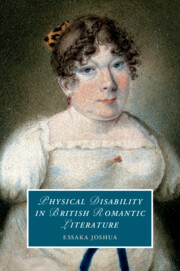 Couverture de l’ouvrage Physical Disability in British Romantic Literature