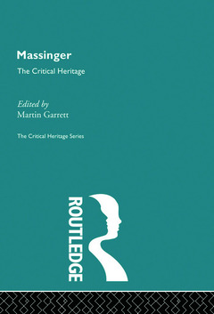 Couverture de l’ouvrage Massinger