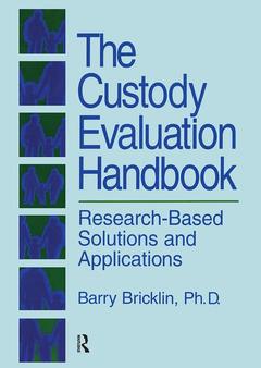 Couverture de l’ouvrage The Custody Evaluation Handbook