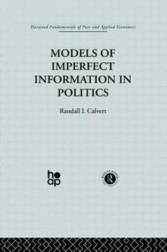 Couverture de l’ouvrage Models of Imperfect Information in Politics