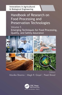 Couverture de l’ouvrage Handbook of Research on Food Processing and Preservation Technologies