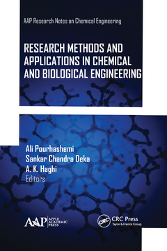Cover of the book Research Methods and Applications in Chemical and Biological Engineering
