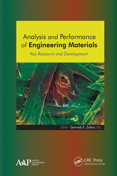 Couverture de l’ouvrage Analysis and Performance of Engineering Materials