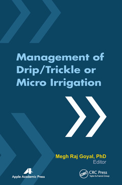 Couverture de l’ouvrage Management of Drip/Trickle or Micro Irrigation
