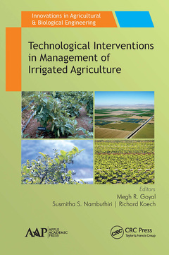 Couverture de l’ouvrage Technological Interventions in Management of Irrigated Agriculture