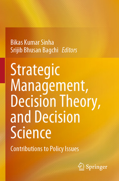 Couverture de l’ouvrage Strategic Management, Decision Theory, and Decision Science