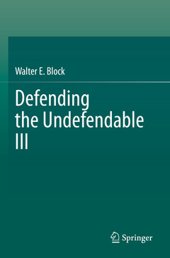 Couverture de l’ouvrage Defending the Undefendable III