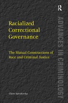 Couverture de l’ouvrage Racialized Correctional Governance