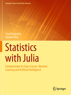 Couverture de l’ouvrage Statistics with Julia