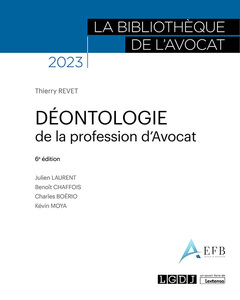 Cover of the book Déontologie de la profession d'avocat