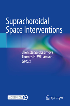 Couverture de l’ouvrage Suprachoroidal Space Interventions