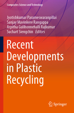 Couverture de l’ouvrage Recent Developments in Plastic Recycling