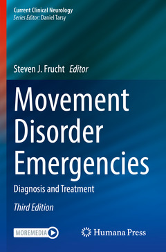Couverture de l’ouvrage Movement Disorder Emergencies