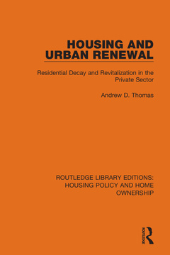 Couverture de l’ouvrage Housing and Urban Renewal