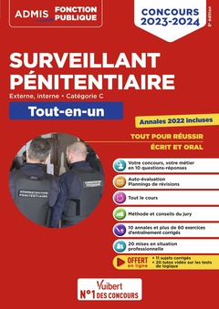 Cover of the book Concours Surveillant pénitentiaire - Catégorie C - Tout-en-un