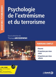 Couverture de l’ouvrage Psychologie de l'extrémisme et du terrorisme