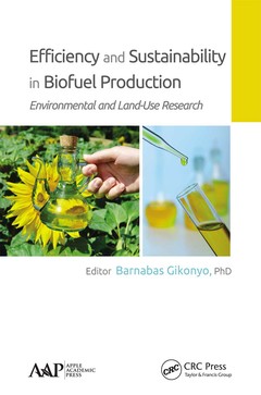 Couverture de l’ouvrage Efficiency and Sustainability in Biofuel Production