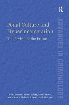 Couverture de l’ouvrage Penal Culture and Hyperincarceration
