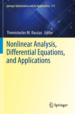 Couverture de l’ouvrage Nonlinear Analysis, Differential Equations, and Applications
