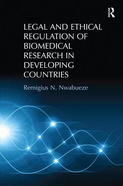 Cover of the book Legal and Ethical Regulation of Biomedical Research in Developing Countries